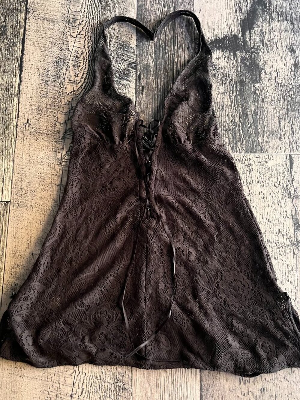 vintage y2k victorias secert halter mini dress